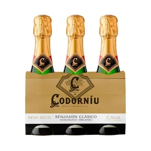 Codorniu Cava Semi Seco Ecológico Benjamín 3 X 20 Cl. 600 UD