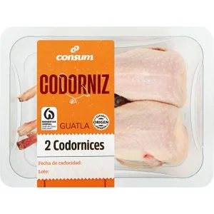 Codorniz 2 Unidades 300 Gr