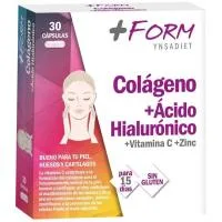 Colágeno + Ácido Hialurónico B +form, Caja 30 Uds