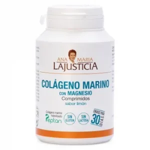 Colágeno Marino con Magnesio Sabor Limón  Ana María Lajusticia  sin Gluten y sin Lactosa 180 Ud.