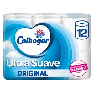 Colhogar Papel Higiénico Ultrasuave Original 12 Rollos 12 UD