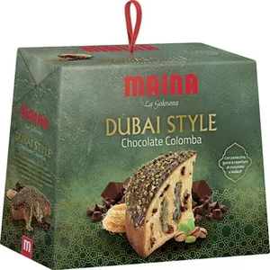 Colomba la Golosona Estilo Dubai con Pistacho, Chocolate y Kadayif Maina