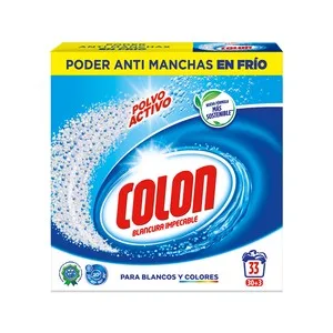 Colon Detergente Azul en Polvo 33 + 3 DS 1,65 Kg. 30 UD