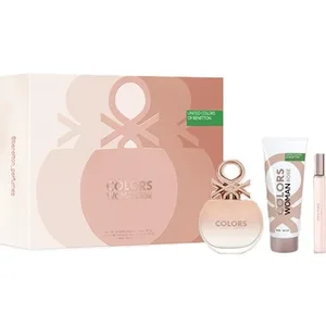 Color Woman Rose Estuche Eau de Toilette Femenina Natural + Eau de Toilette Natural 10 Ml + Body Lotion 75 Ml Benetton