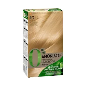 Coloración Permanente 0% Amoníaco 10.0 Rubio Extra Claro Colorcor 1 UD