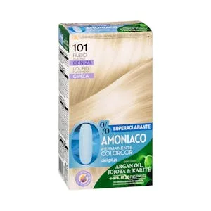 Coloración Permanente 0% Amoníaco 101 Rubio Platino Ceniza Colorcor 1 UD