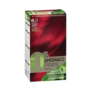 Coloración Permanente 0% Amoníaco 6.6 Rubio Oscuro Rojizo Colorcor 1 UD