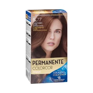 Coloración Permanente 5.77 Castaño Claro Marrón Intenso Colorcor 1 UD
