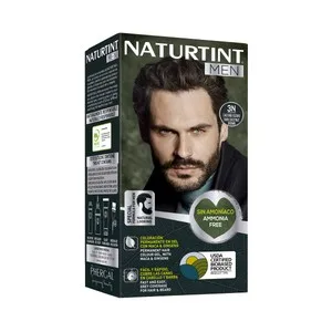 Coloración Permanente en Gel para Barba y Cabello, Tono 3n Castaño Oscuro Naturtint Men.