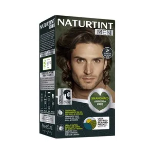 Coloración Permanente en Gel para Barba y Cabello, Tono 5n Castaño Claro Naturtint Men.