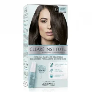Coloración Permanente sin Amoniaco Cabellos Delicados Nº 3.0 Castaño Oscuro Colour Clinuance Clearé Institute 1 Ud.