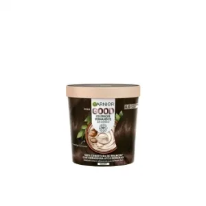 Coloración Permanente sin Amoniaco Fórmula Vegana Tono 4.0 Castaño Cacao Good Garnier 1 Ud.