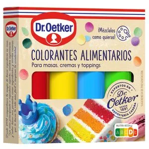 Colorantes Alimentarios 4 Unidades 40 Gr