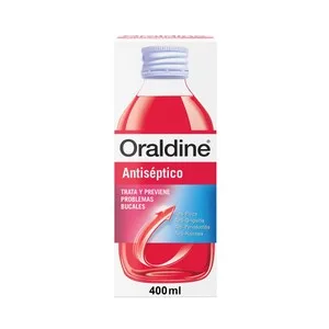 Oraldine Colutorio Antiséptico, de Uso Diario, con Doble Poder Antibacteriano Oraldine 400 Ml.