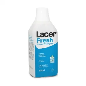 Colutorio de Uso Diario sin Alcohol Previene Caries Dental Lacer Fresh 500 Ml.