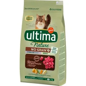 Comida Gatos Nature Buey sin Cereales 1,1 Kg