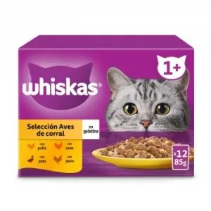 Comida Húmeda de Ave para Gato Whiskas 12x85 G