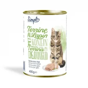 Comida Húmeda de Conejo para Gatos Simpl 400 G.