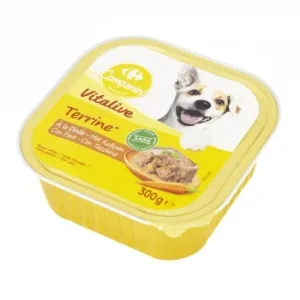 Comida Húmeda de Pavo para Perro Adulto Carrefour 300 G.