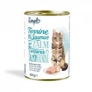 Comida Húmeda de Salmón para Gatos Simpl 400 G.