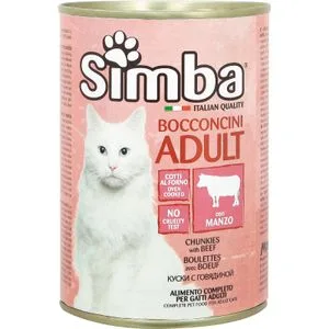 Comida Húmeda Gatos Bocaditos Buey en Salsa	 415 Gr