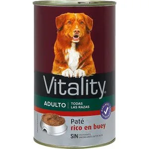 Comida Húmeda Perros Paté Rico en Buey 1200 Gr