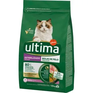 Comida Seca Gatos Esterilizados y Hairball 1,5 Kg
