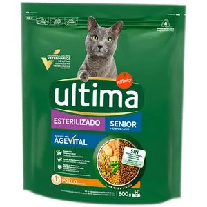 Comida Seca Gatos Senior Esterilizados 800 Gr