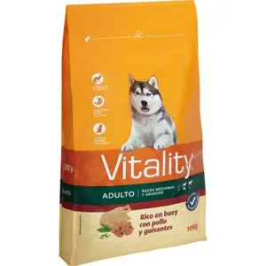 Comida Seca Perro Buey, Pollo y Vegetales 10 Kg