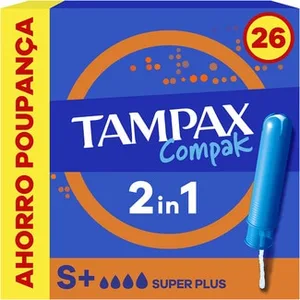 Compak Tampones con Aplicador Súper Plus 2 en 1 Tampax