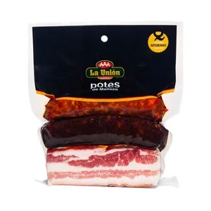 LA Unión Compango Asturiano Compuesto por Chorizo Extra, Morcilla Asturiana y Panceta), Elaborados sin Gluten la Unión 450 G. 400 G