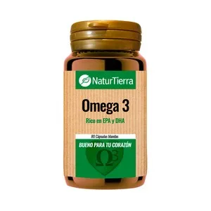 Naturtierra Complemento Alimenticio a Base de Omega 3, Rico en EPA y DHA Naturtierra 80 Cápsulas. 80 G