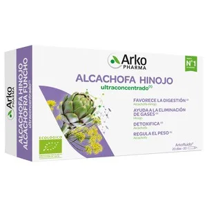 Arkopharma Complemento Nutricional Ultraconcentrado a Base de Alcachofa e Hinojo Ecológicos 20 Uds. 300 ML