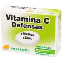 Complemento Vitamina C-melisa-zinc Vallesol, Caja 24 Comprimidos