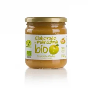 Compota de Manzana Ecológica Ëkolo Bio sin Gluten y sin Azúcar Añadido 350 G.