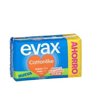 Compresa con Alas Super Evax Cotton Like Fresh 1 UD