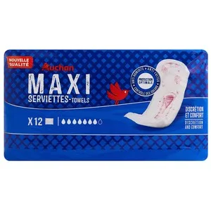 Producto Alcampo Compresa de Incontinencia Maxi para Mujeres con Pérdidas Severas de Orina 12 Uds.