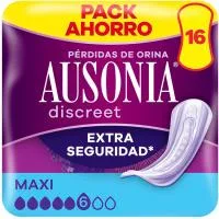 Compresa Maxi Ausonia Discreet, Paquete 16 Uds