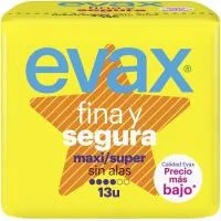 Compresa Maxi Evax F&s, Paquete 13 Unid.