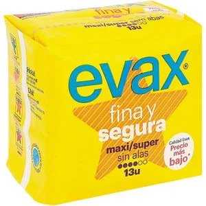 Compresa Maxi sin Alas Fina&segura 13 u
