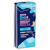 Compresas Clásicas Noche sin Alas Esos Dias 10 Unidades