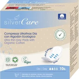 Compresas con Alas Algodón Ecológico 10 u