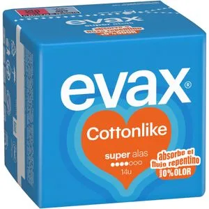Compresas Cottonlike Súper con Alas 14 u