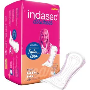 Compresas Incontinencia Maxi Discreet 15 u