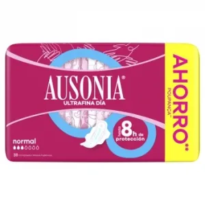 Compresas Normal con Alas Ultrafina Ausonia 38 Ud.