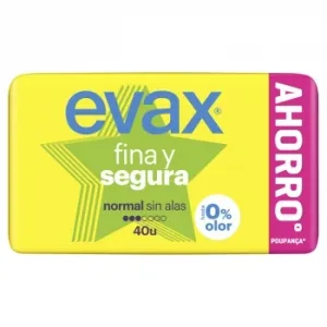 Compresas Normal Fina y Segura Evax 40 Ud.