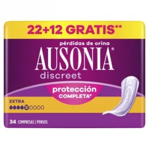 Compresas para Incontinencia de Orina Extra Discreet Ausonia 22 Ud.