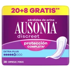 Compresas para Incontinencia de Orina Maxi Discreet Ausonia 20 Ud.