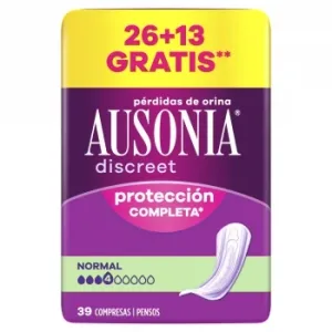 Compresas para Incontinencia de Orina Normal Discreet Ausonia 26 Ud.