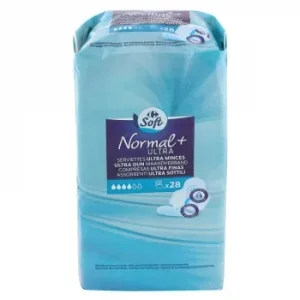 Compresas Ultra Finas Normal con Alas Soft Carrefour 28 Ud.